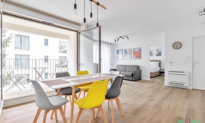 Champigny-sur-Marne Appartement | Modern Apt with Balcony -6P-Proche Disney/Paris