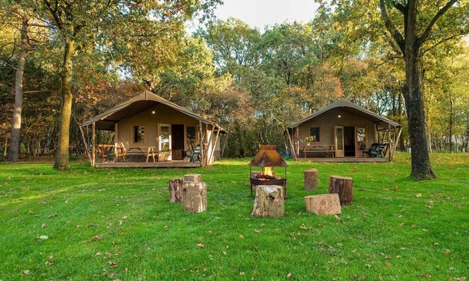 Ruinen Chalet De Ski | Chalet con lavavajillas en un parque de vacacione