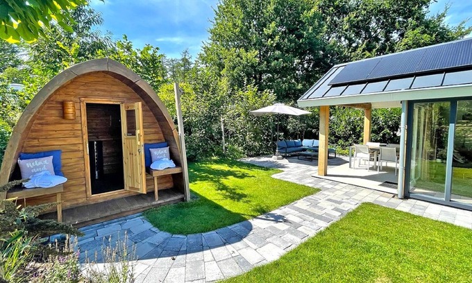 Municipality of Rhenen Cottage | Chalet moderne avec sauna, dans un parc de vacances sur le Utrechtse Heuvelrug