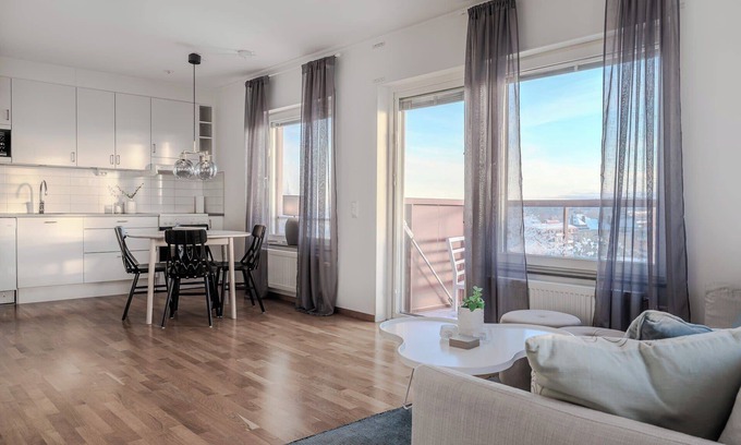 Pitea Appartement | Modern Harbor View Apt in Piteå