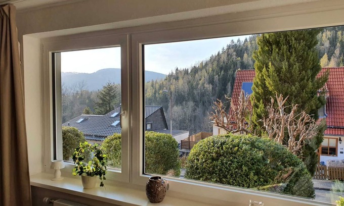 Lautenthal Copropriété | Modern holiday apartment with a wonderful view in the romantic town of Lautenthal