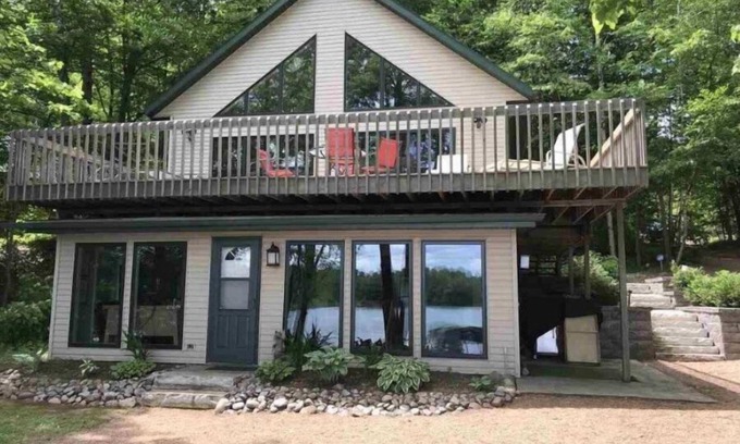 Townsend Maison | Modern Home on Quiet Lake, Townsend WI