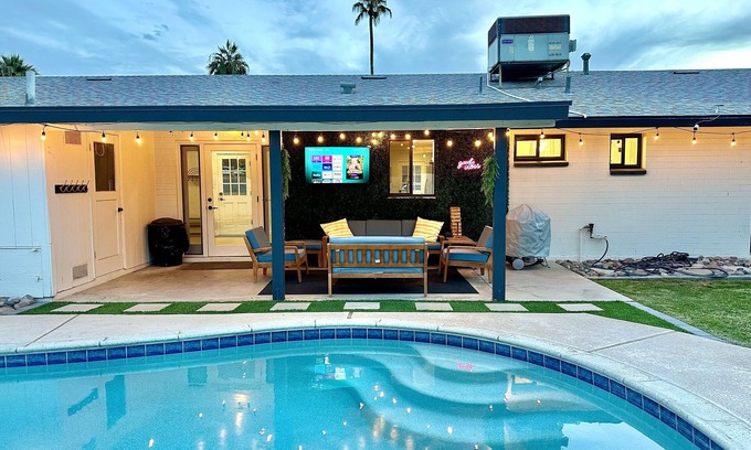 Tempe Gardens Maison | Modern Home w/ Pool Near ASU & Scottsdale | Family Friendly