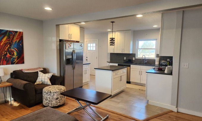 North Aurora Maison | Modern home with fenced yard near downtown Denver!