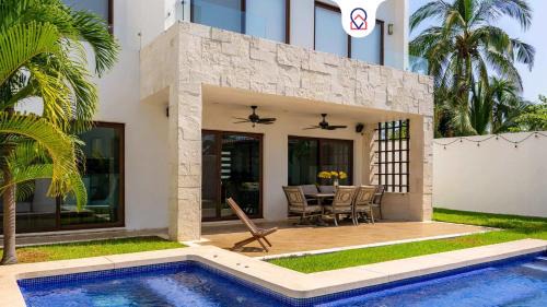Boulevard Barra Vieja Maison | Modern House 3 Bedrooms & Pool Acapulco