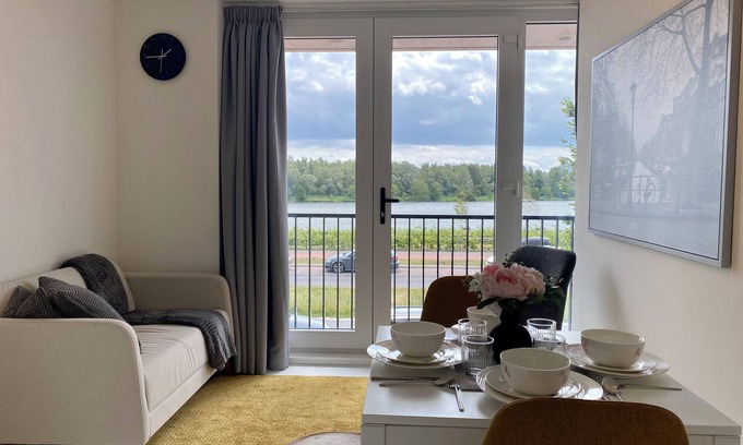 Amsterdam East Appartement | Modern Oasis in Amsterdam Ijburg: Luxurious 2-bed Apartment With Waterfront View