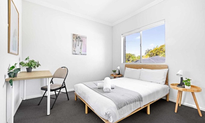 Revesby Maison | Modern Queen Room - Private Spot at Revesby - Shared Bathroom