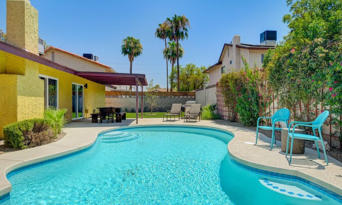 Paradise Villa | Modern & Serene Spanish Style Home w/ Beautiful Pool, AC, and Amenities