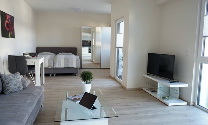Spessart-Main-Odenwald Appartement | Modern studio with balcony (approx. 40 sqm)