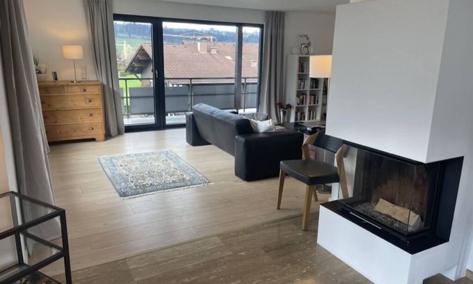Weiler-Simmerberg Copropriété | Modern, sunny, large apartment (120sqm), between Oberstaufen and Lake Constance