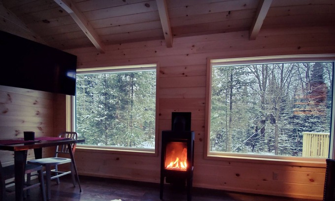 Whippleville Cabine | Modern Tiny Home Cabin Deux w./ Hot Tub next to Titus Mtn Ski & Malone