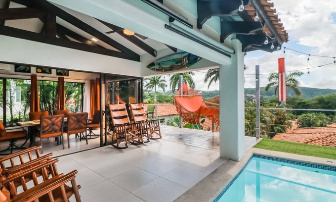 Playa Hermosa Villa | Modern villa with private pool, gas grill, internet & beach access