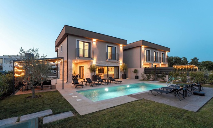 Gulici Villa | Modern villa with pool and wellness, 8 persons, family-friendly