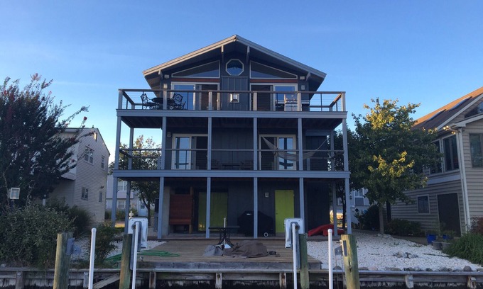 South Bethany Harbor Maison | Le meilleur des deux mondes: canalfont et une courte promenade de 1,5 pâté de maisons de la plage!