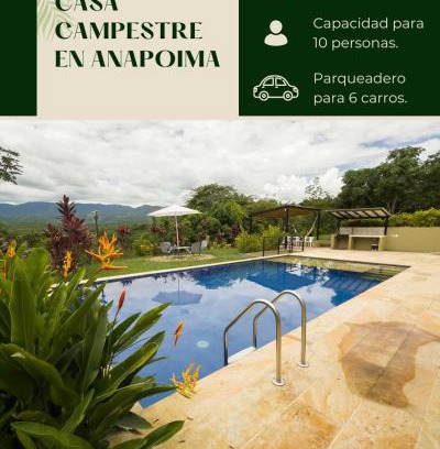 Anapoima Villa | Moderna Casa-Paisajes Increíbles