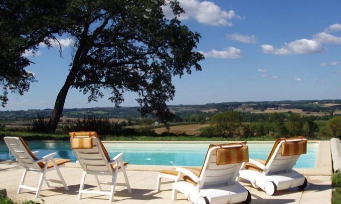 Mouchan Autre | Modernisé ancienne ferme. Superbe vue. Piscine privée chauffée. 8 personnes plus un bébé