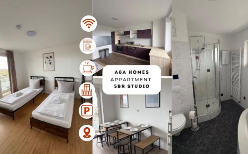 Ludwigshafen-Friesenheim Appartement | Monteurs Wohnung über den Dächern der Stadt