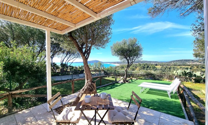 Villaggio delle Mimose Maison | Moon House 350mt from the beach Sea view Garden Free private parking