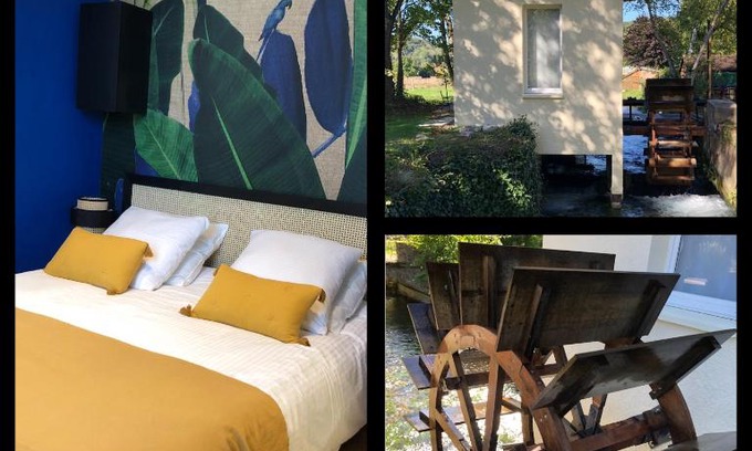 Hondouville Maison | Moulin à Eau - Domaine de 3 Hectares - Borne électrique - Chiens acceptés