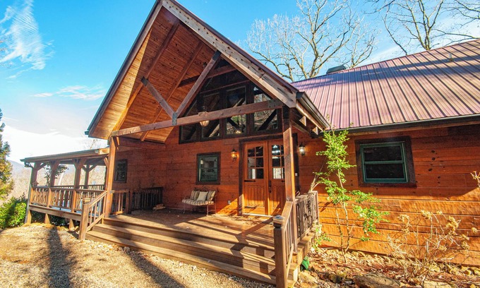 Hayesville Cabine | Mountain Retreat - 4/3 - hot tub, wrap around deck w/spectacular mountain views,
