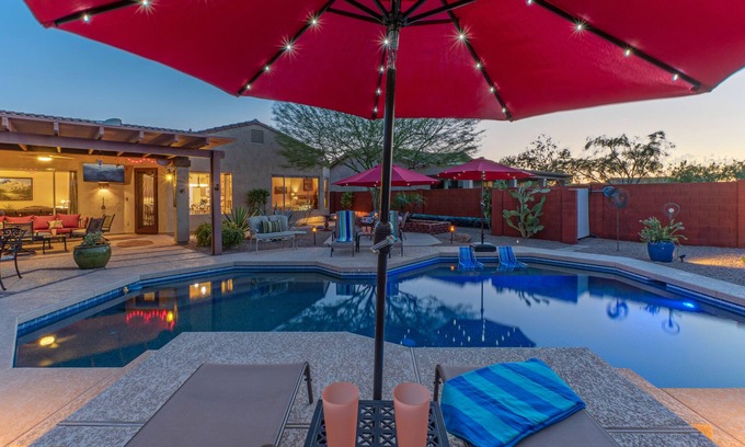 Gold Canyon Maison | Mt VIEWS, Trails & Golf Oasis, Resort Amenitie: Htd POOL, Spa, Putt Green, 3 Mt Bikes