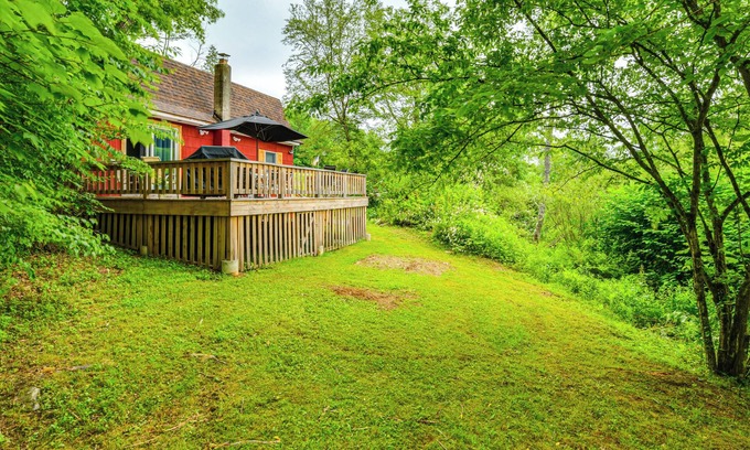 Long Eddy Cabine | Mtn-View Deck & Grill: Creekside Catskills Cabin!