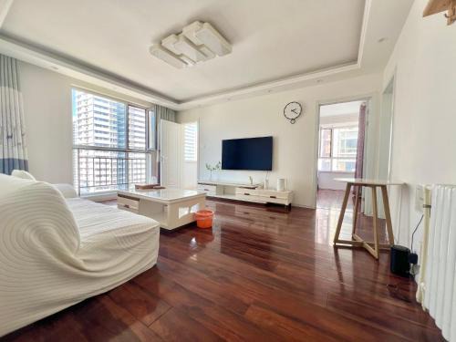 Qingdao Appartement | Muju Qingdao Twin Family Room Near Metro Line 3 Near May Fourth Square MixC