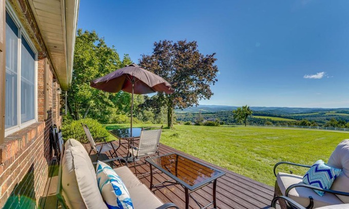 Muncy Maison | Muncy Vacation Rental with Deck and Views