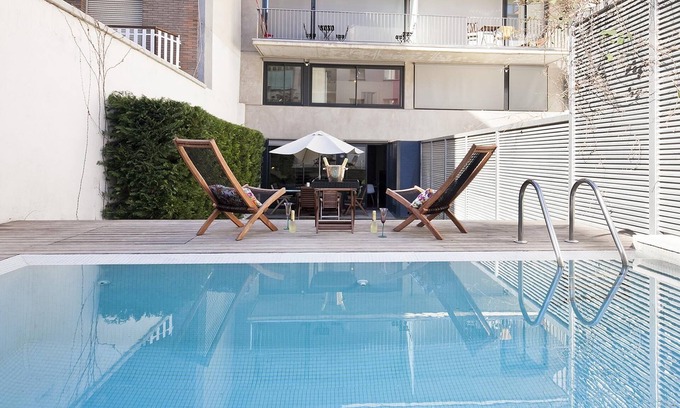 Sant Gervasi Appartement | My Space Barcelona: 2 Appa. avec Piscine Privée à Sant Gervasi pour 20 personnes