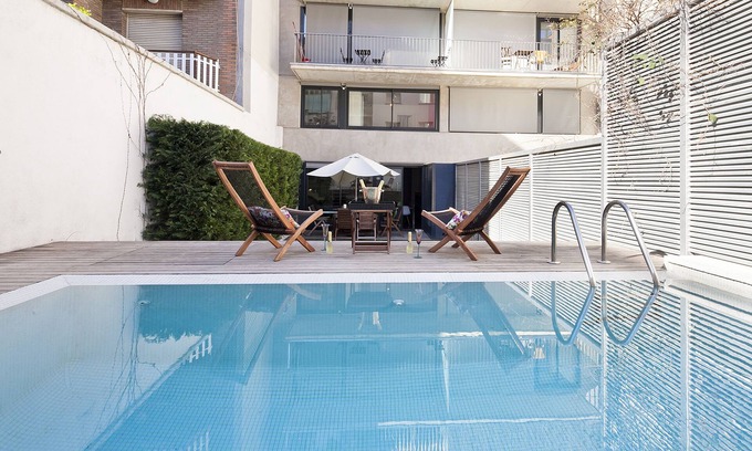 Sant Gervasi Appartement | My Space Barcelona Private Pool Garden