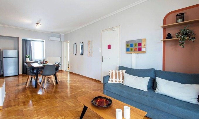 Agios Panteleimonas Appartement | Aris123 #61 - Entire Apt, Large Balcony, 6th Floor