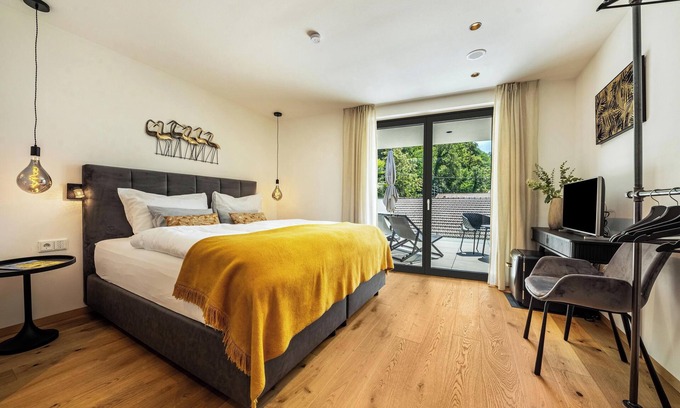 Gargazzone Appartement | Nouvel hébergement "Videre Lodge Doppelzimmer" avec vue sur les montagnes, Wi-Fi et terrasse