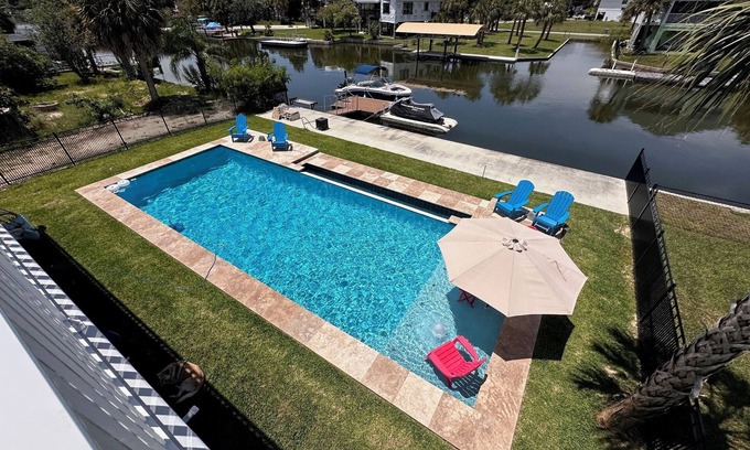 Spring Hill Maison | New Custom Waterfront Home - No Hurricane Damage
