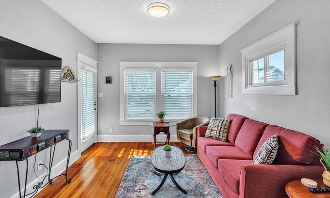 New Albany Maison | NEW LISTING! Charming 2BR Hot Tub Getaway