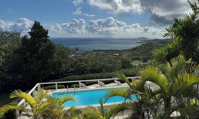 Orange Grove Maison | NEW LISTING!Fall special Stunning 4BRM Villa w Pool. Buck Island view near Town