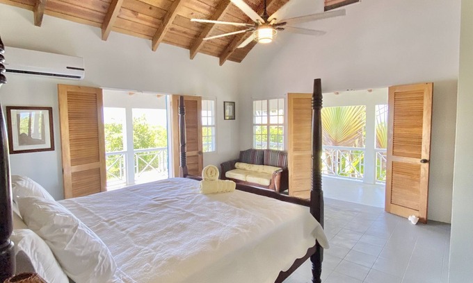 Cades Bay Villa | New listing: oversized rooms, yoga pavilion, saltwater pool and kids zip line!