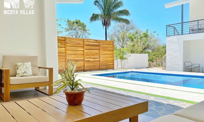 Mal Pais Villa | Belles Villas Nicoya # 1 (petit déjeuner inclus) en face de la plage de Mal Pais!