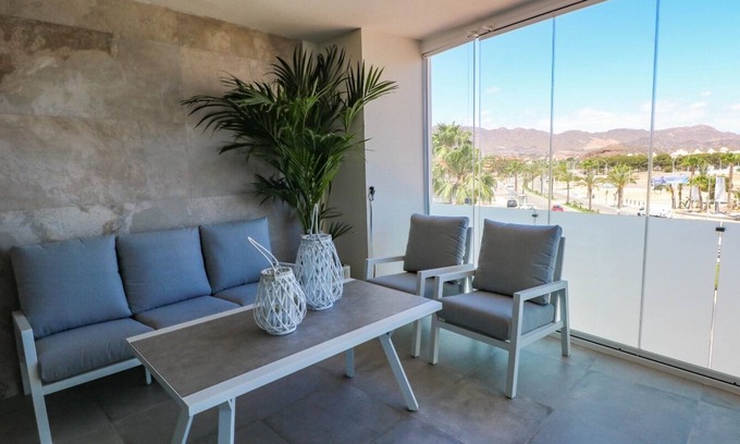 San Juan de los Terreros Appartement | Appartement neuf, moderne et central à deux minutes de la plage.