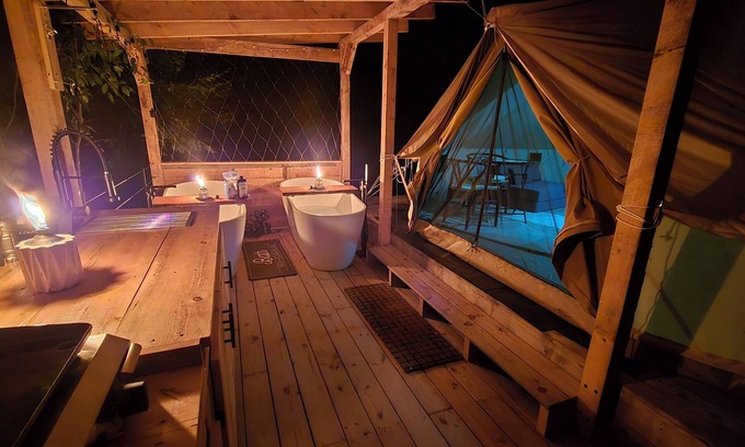 Mount Vision Location De VR | NEW! Site 3 at Coyote Hollow Park with private soaking tubs