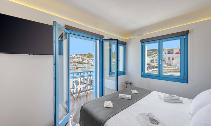 Little Venice Appartement | Nouveau studio au centre ville avec vue mer