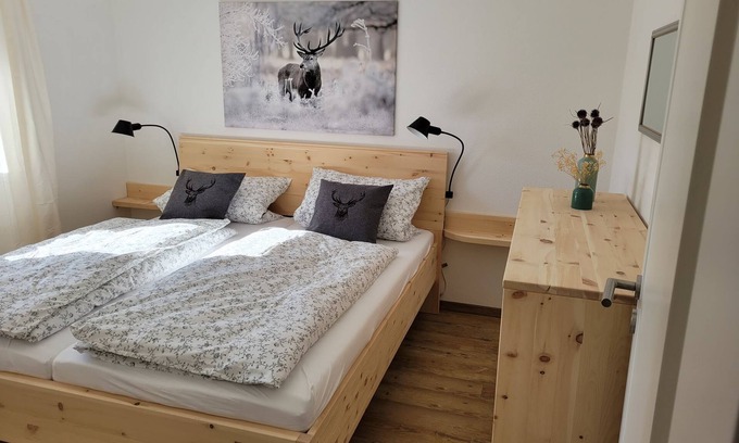 Grassau Appartement | New vacation apartment 75 sqm with balcony, up to 4 persons, 2 sep. Bedroom