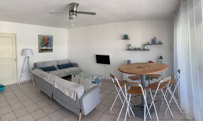 Mediterranee Appartement | Beau et grand T3 entièrement Climatisé, plein centre à 80 m de la plage