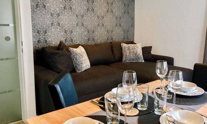 Mainz-Bingen Appartement | Bel appartement neuf sur le Rhin et avec un balcon plein sud