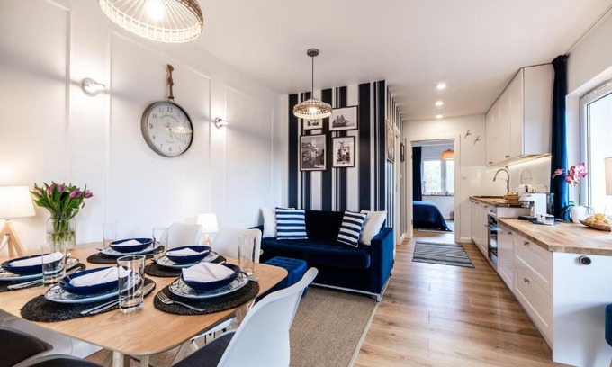 Rowy Appartement | Niebieskie Apartamenty Rowy Apartament z klimatyzacją 100 m do plaży