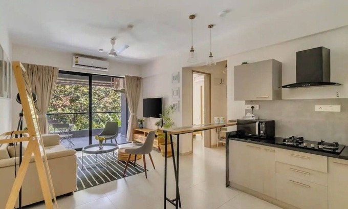 Vagator Appartement | Nistula: Luxury Apartment 11 with Common Pool in Assagao