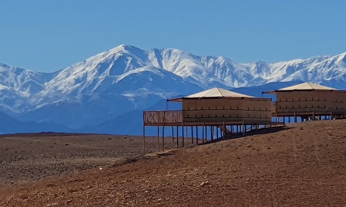 Sidi Badhaj Maison | Nkhila Lodge, camp privé du désert d'Agafay avec 5 chambres de luxe sous tente