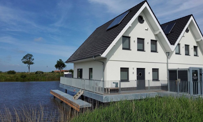 Harlesiel Maison | N ° 110 - Cottage Seeperle / Pfahlhaus sur le Harle - N ° 110 - Cottage Seeperle / maison sur pilotis sur le Harle