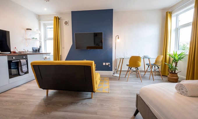 Preston Appartement | Flat3B Fulwood Heights-Studio-Exécutif-Salle de bain privée séparée