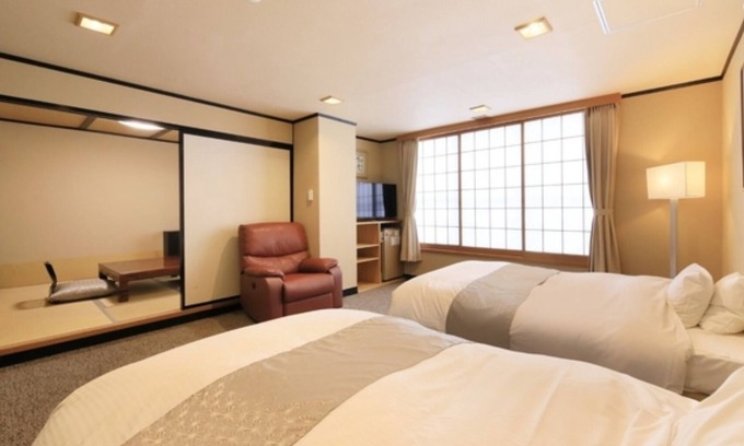 Yudanaka Shibu Onsen Hôtel | Nonsmoking JapaneseWestern room Twin | Room only / Shimotakaigun Nagano
