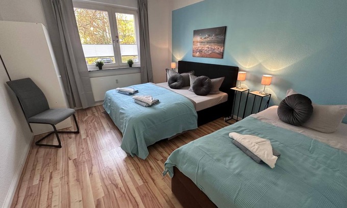 Sudstadt Appartement | Apartment NORDLICHT with balcony and infrared sauna - Apartment Nordlicht on the ground floor quiet,